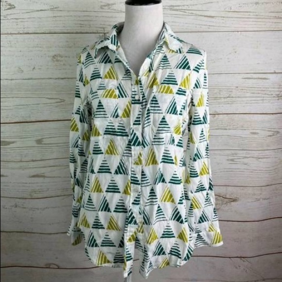 Ro&De Geometric Print Button Up Tunic Size XS - Picture 1 of 11